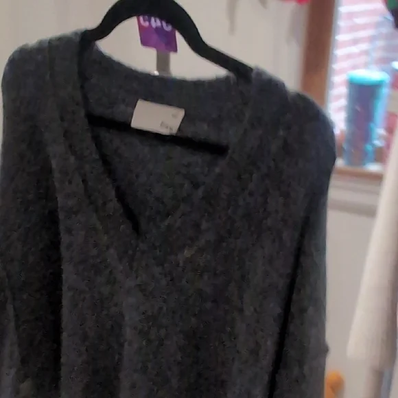 Aritzia Charcoal Krause Alpaca Blend Sweater - Picture 5 of 11